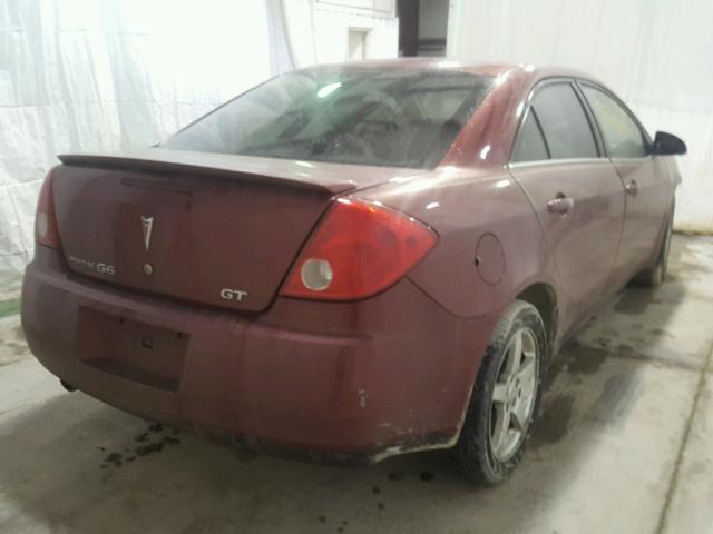 1G2ZH57N194140535 - 2009 PONTIAC G6 GT RED photo 4