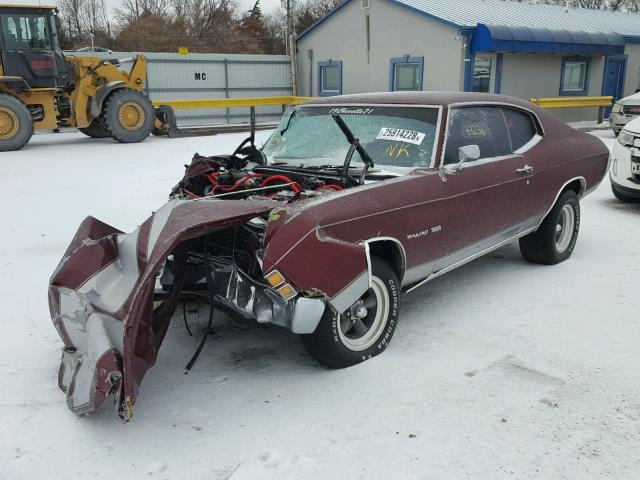 136371K209424 - 1971 CHEVROLET CHEVELLE PURPLE photo 2