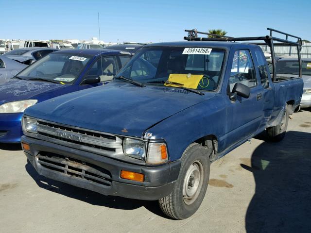 JT4RN93P8K0011370 - 1989 TOYOTA PICKUP 1/2 BLUE photo 2