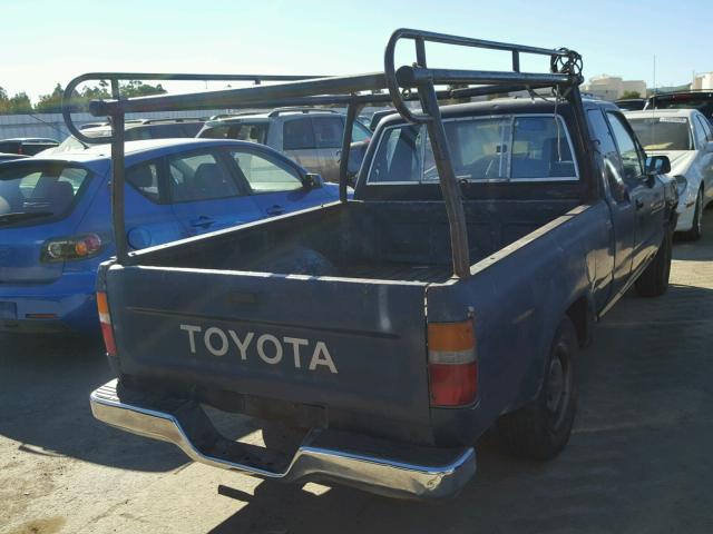 JT4RN93P8K0011370 - 1989 TOYOTA PICKUP 1/2 BLUE photo 4