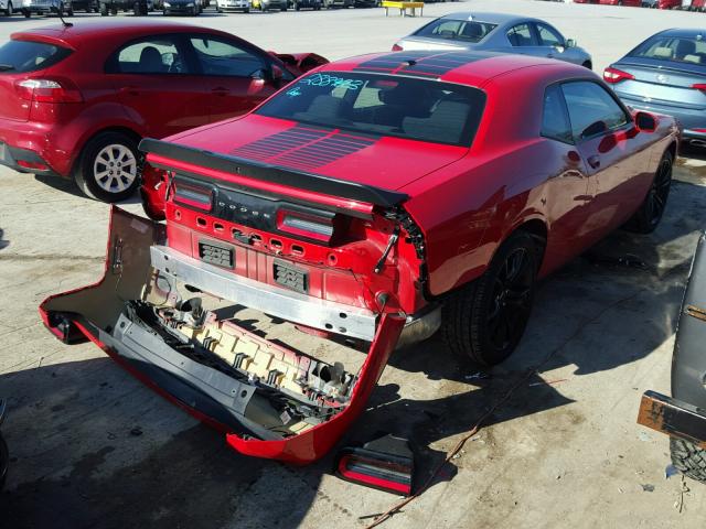 2C3CDZAG3GH345065 - 2016 DODGE CHALLENGER RED photo 4