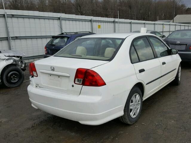 1HGES16395L019421 - 2005 HONDA CIVIC DX V WHITE photo 4