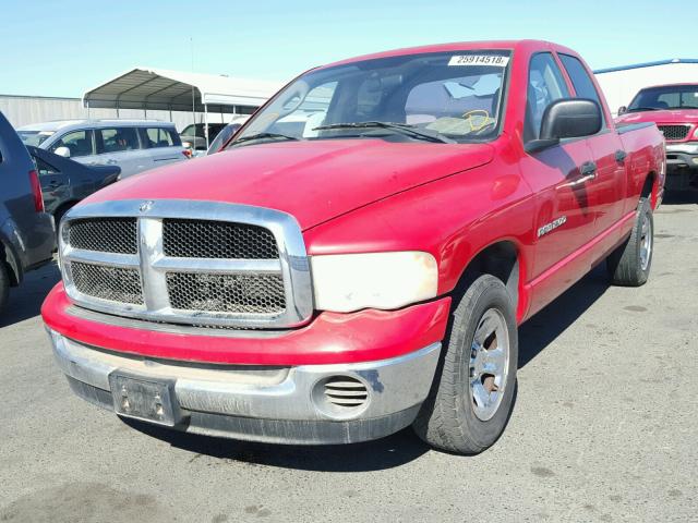 1D7HA18N14J106940 - 2004 DODGE RAM 1500 S RED photo 2