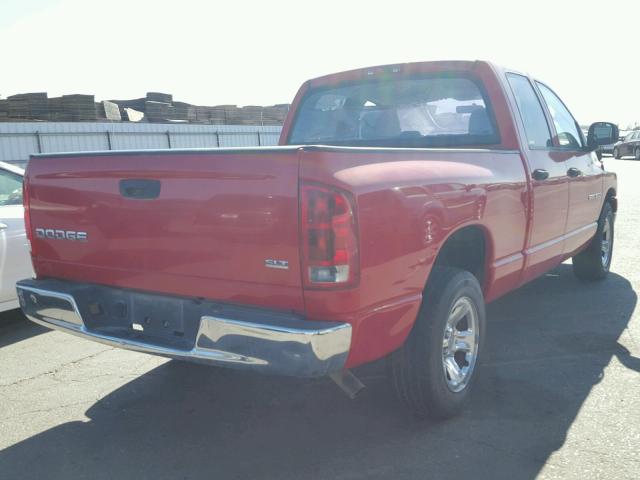 1D7HA18N14J106940 - 2004 DODGE RAM 1500 S RED photo 4