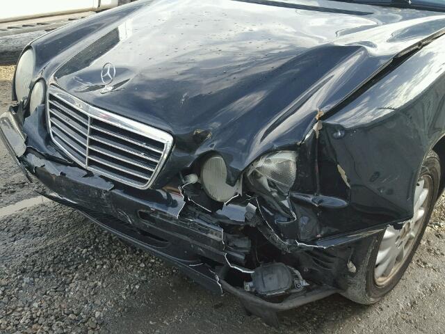 WDBJF65J21B256443 - 2001 MERCEDES-BENZ E 320 BLACK photo 9