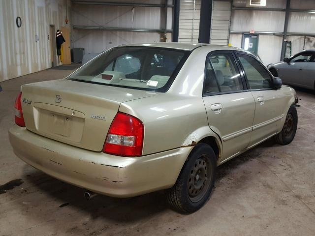 JM1BJ225521578408 - 2002 MAZDA PROTEGE DX TAN photo 4