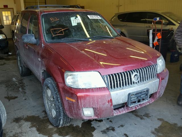 4M2YU57146KJ06705 - 2006 MERCURY MARINER RED photo 1