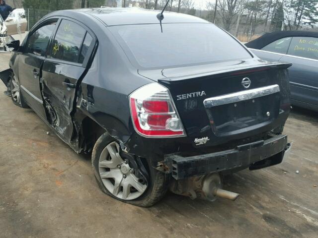 3N1AB6AP0CL693935 - 2012 NISSAN SENTRA 2.0 BLACK photo 3