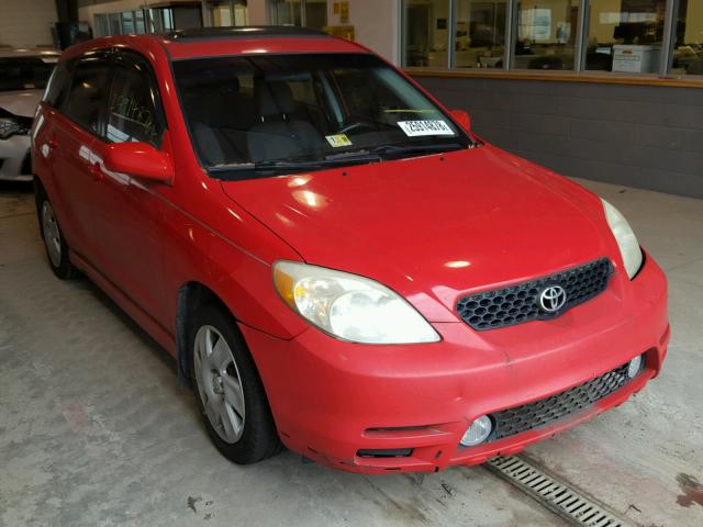 2T1KR32E13C092710 - 2003 TOYOTA COROLLA MA RED photo 1