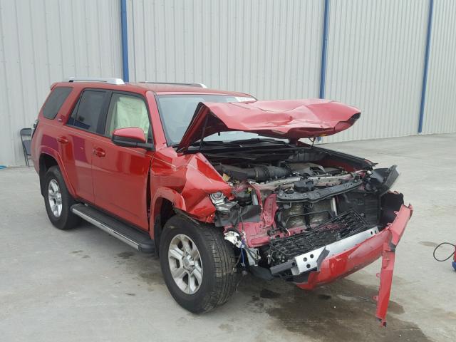 JTEZU5JR0E5074868 - 2014 TOYOTA 4RUNNER SR RED photo 1