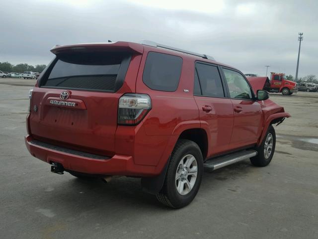 JTEZU5JR0E5074868 - 2014 TOYOTA 4RUNNER SR RED photo 4