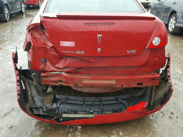 1G2ZG558464122736 - 2006 PONTIAC G6 SE1 RED photo 9