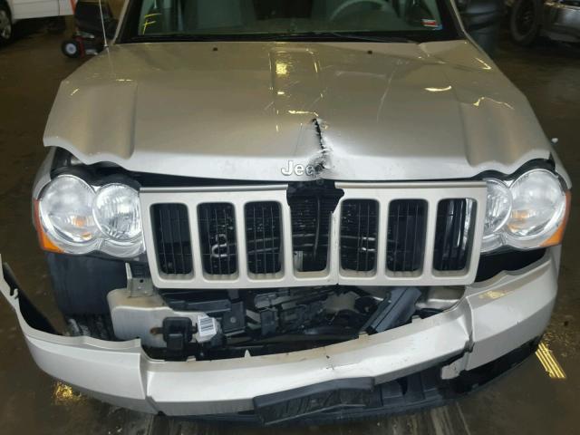 1J8HR48P49C542563 - 2009 JEEP GRAND CHER TAN photo 7