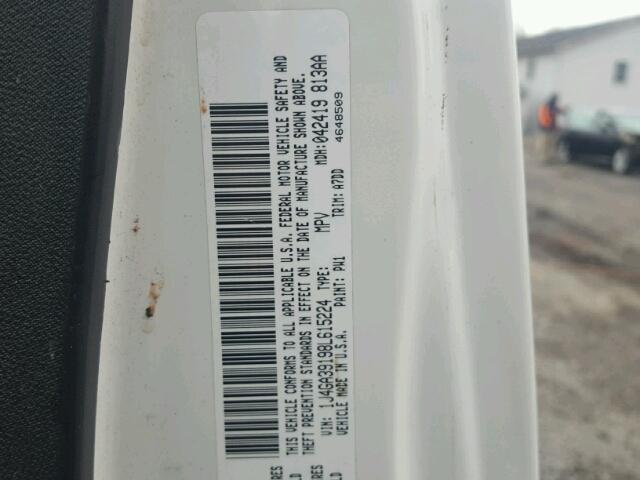 1J4GA39198L615224 - 2008 JEEP WRANGLER U WHITE photo 10