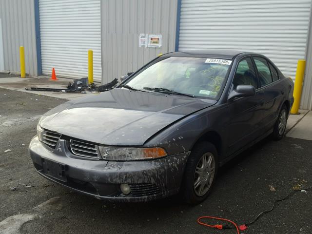 4A3AA46G02E068458 - 2002 MITSUBISHI GALANT ES GRAY photo 2