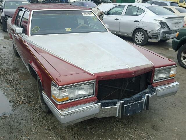 1G6DW54EXMR724026 - 1991 CADILLAC BROUGHAM RED photo 1