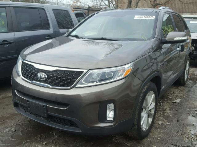 5XYKUDA70FG564007 - 2015 KIA SORENTO EX GRAY photo 2