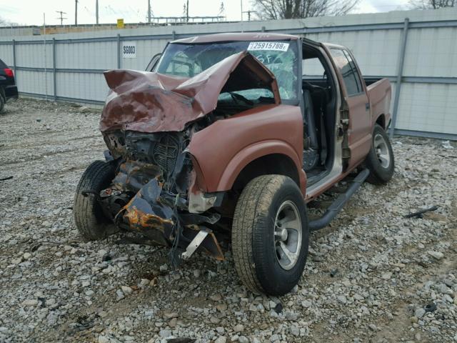 1GCDT13X43K152461 - 2003 CHEVROLET S TRUCK S1 BROWN photo 2