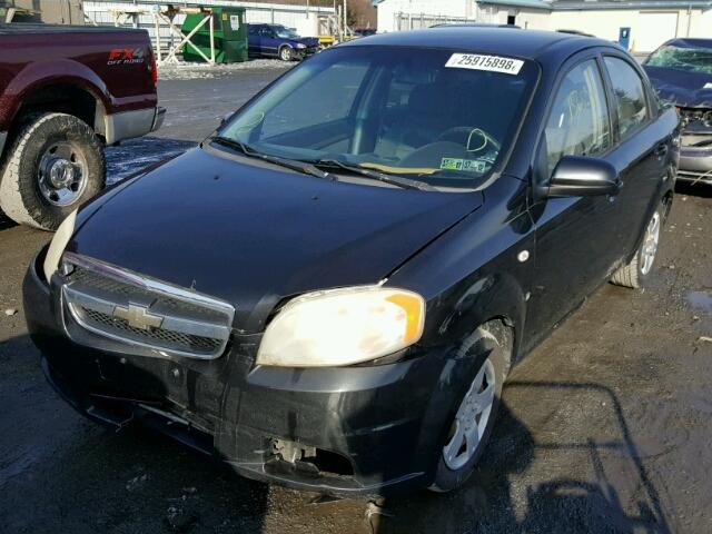 KL1TD56617B138307 - 2007 CHEVROLET AVEO BASE Grafitowy zdjęcie 2