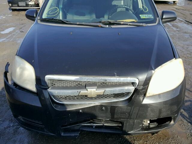 KL1TD56617B138307 - 2007 CHEVROLET AVEO BASE Grafitowy zdjęcie 7