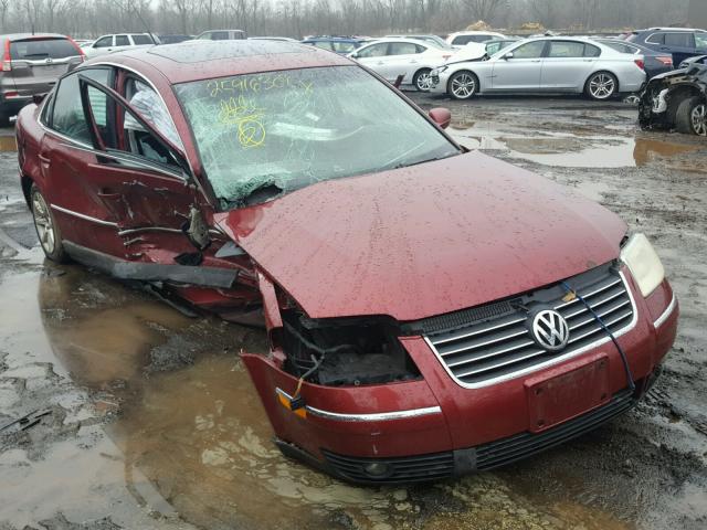 WVWPD63B04P042040 - 2004 VOLKSWAGEN PASSAT GLS RED photo 1