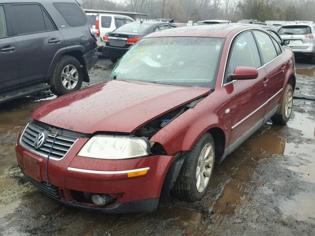 WVWPD63B04P042040 - 2004 VOLKSWAGEN PASSAT GLS RED photo 2