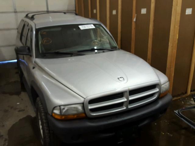 1D4HS38N53F593454 - 2003 DODGE DURANGO SP SILVER photo 1