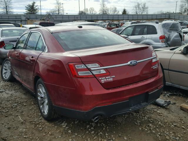 1FAHP2F88GG111104 - 2016 FORD TAURUS LIM RED photo 3