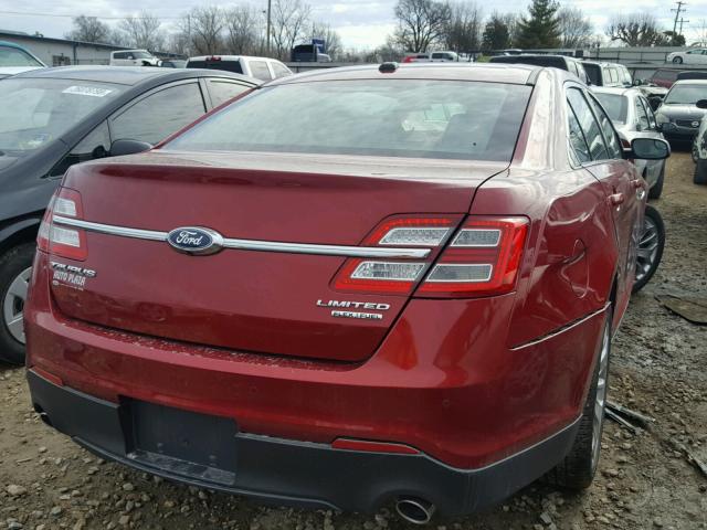 1FAHP2F88GG111104 - 2016 FORD TAURUS LIM RED photo 4