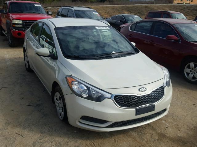 KNAFK4A60F5293342 - 2015 KIA FORTE LX TAN photo 1