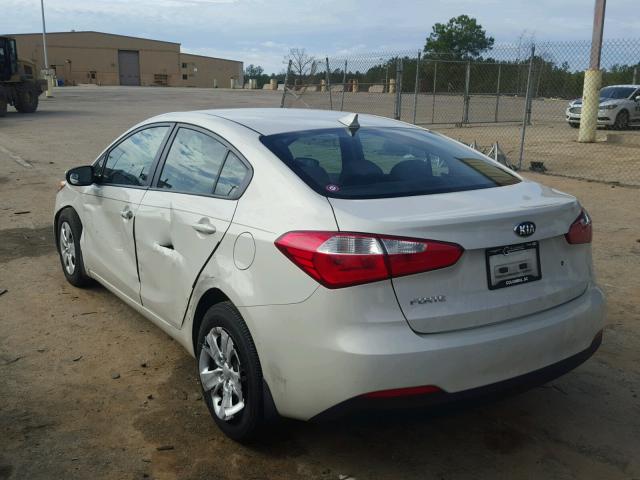 KNAFK4A60F5293342 - 2015 KIA FORTE LX TAN photo 3