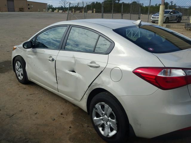 KNAFK4A60F5293342 - 2015 KIA FORTE LX TAN photo 9