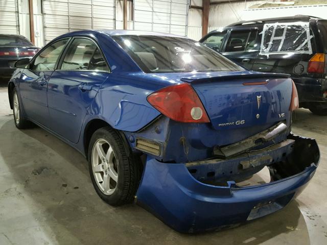 1G2ZG58N774217231 - 2007 PONTIAC G6 BASE BLUE photo 3