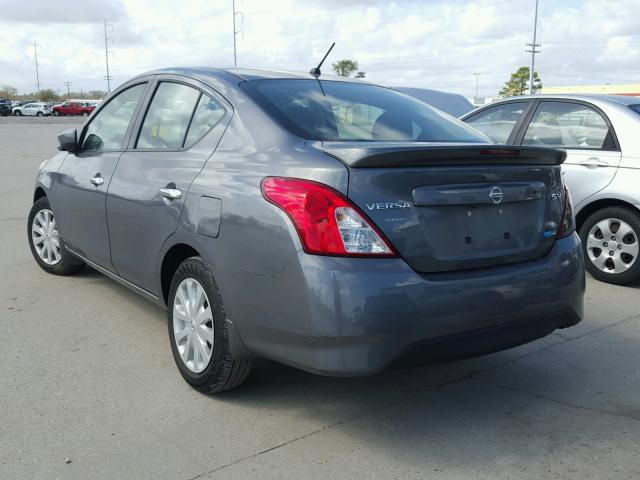 3N1CN7AP4GL880204 - 2016 NISSAN VERSA S GRAY photo 3