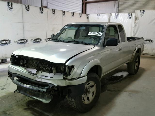 5TESN92N94Z393512 - 2004 TOYOTA TACOMA XTR SILVER photo 2