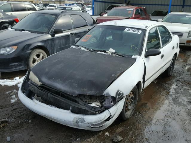 1Y1SK5266VZ414903 - 1997 GEO PRIZM BASE WHITE photo 2
