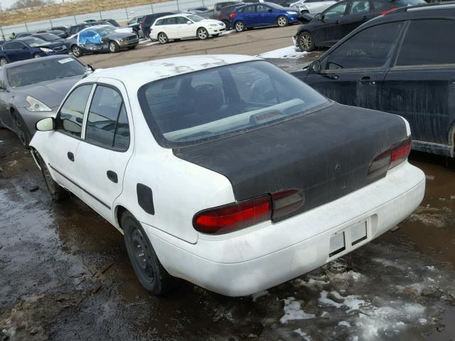 1Y1SK5266VZ414903 - 1997 GEO PRIZM BASE WHITE photo 3