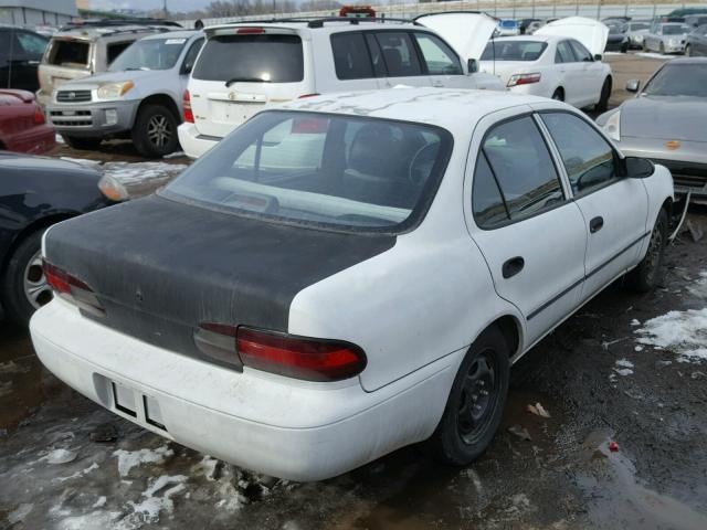 1Y1SK5266VZ414903 - 1997 GEO PRIZM BASE WHITE photo 4