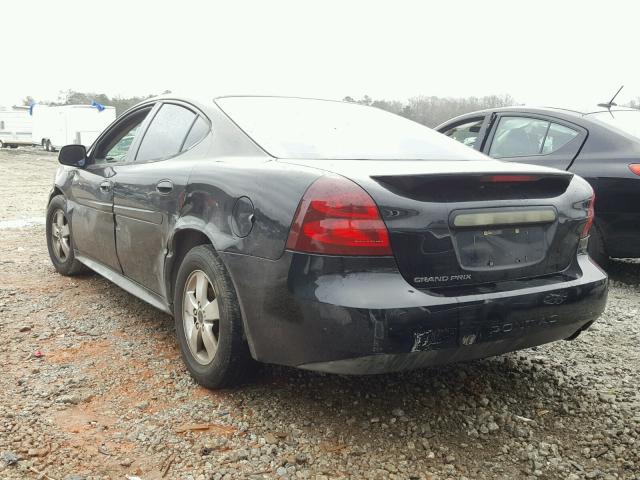 2G2WP522251305632 - 2005 PONTIAC GRAND PRIX BLACK photo 3