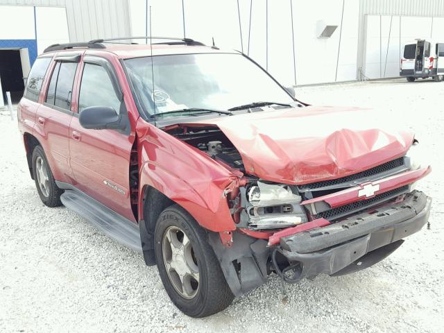 1GNDS13S442173469 - 2004 CHEVROLET TRAILBLAZE BURGUNDY photo 1