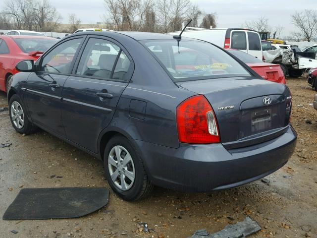 KMHCN46C18U275674 - 2008 HYUNDAI ACCENT GLS GRAY photo 3