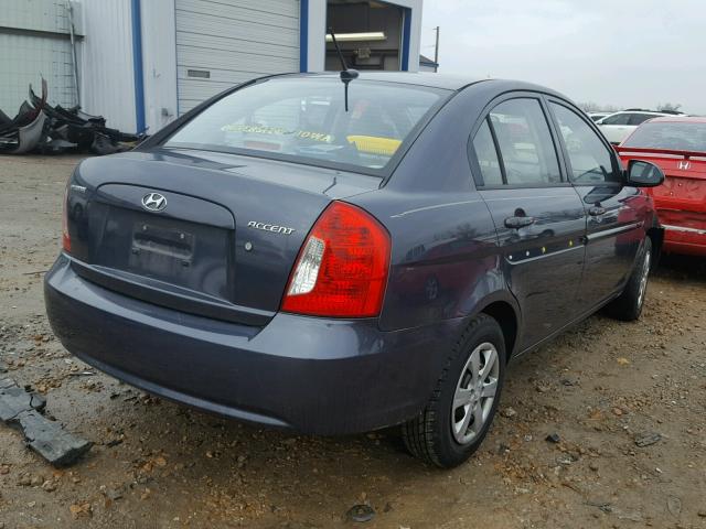 KMHCN46C18U275674 - 2008 HYUNDAI ACCENT GLS GRAY photo 4