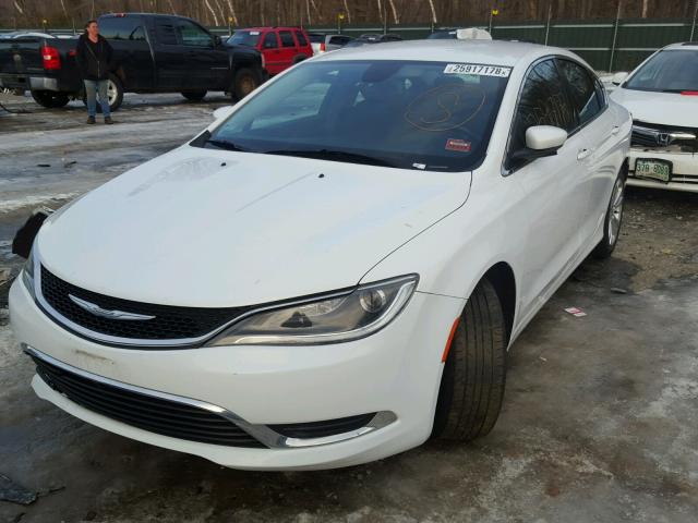 1C3CCCAB7FN675320 - 2015 CHRYSLER 200 LIMITE WHITE photo 2