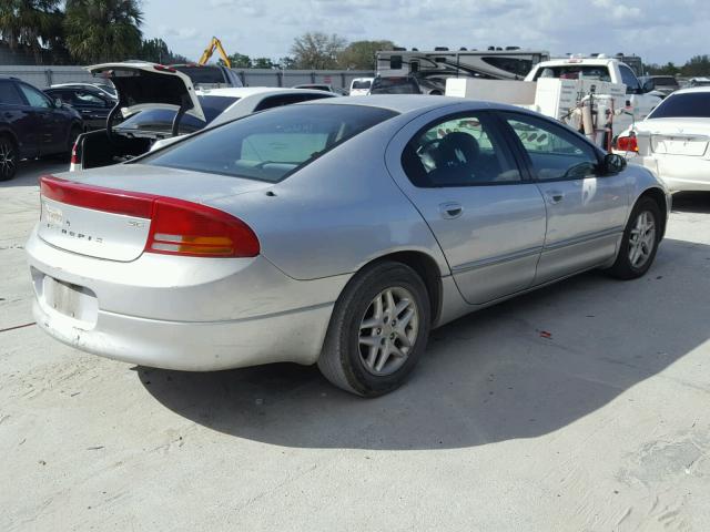 2B3HD46R64H605583 - 2004 DODGE INTREPID S SILVER photo 4