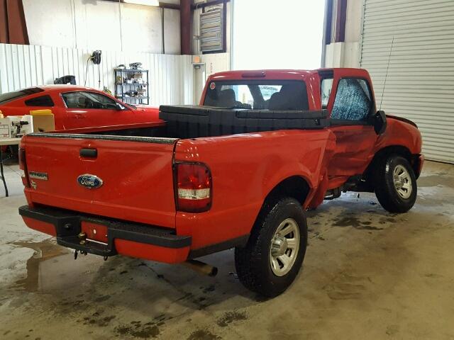 1FTYR10DX8PA39179 - 2008 FORD RANGER RED photo 4