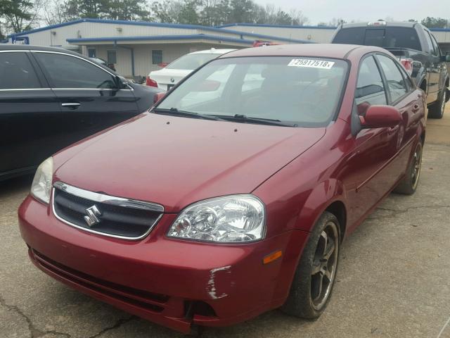 KL5JD56Z18K001577 - 2008 SUZUKI FORENZA BA RED photo 2