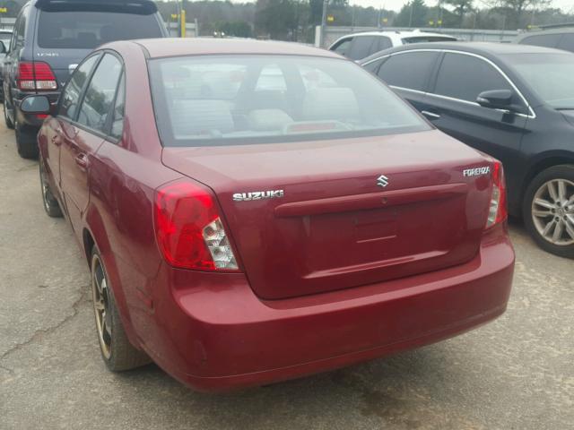 KL5JD56Z18K001577 - 2008 SUZUKI FORENZA BA RED photo 3