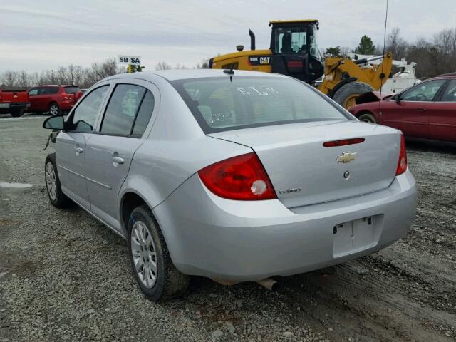 1G1AB5F5XA7207432 - 2010 CHEVROLET COBALT LS SILVER photo 3