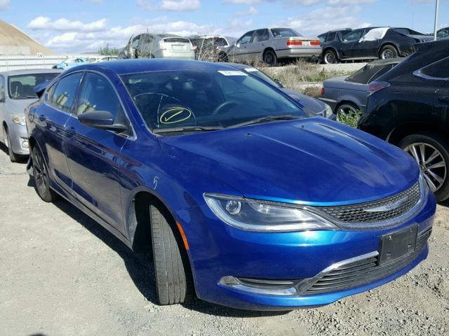 1C3CCCAB6FN740948 - 2015 CHRYSLER 200 LIMITE BLUE photo 1