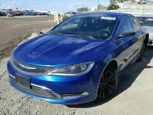 1C3CCCAB6FN740948 - 2015 CHRYSLER 200 LIMITE BLUE photo 2